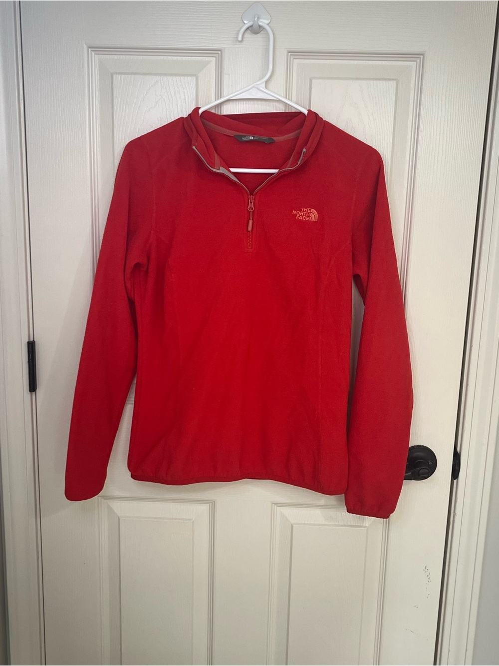 The North Face Women’s Red Quarter-Zip Fleece Pullover